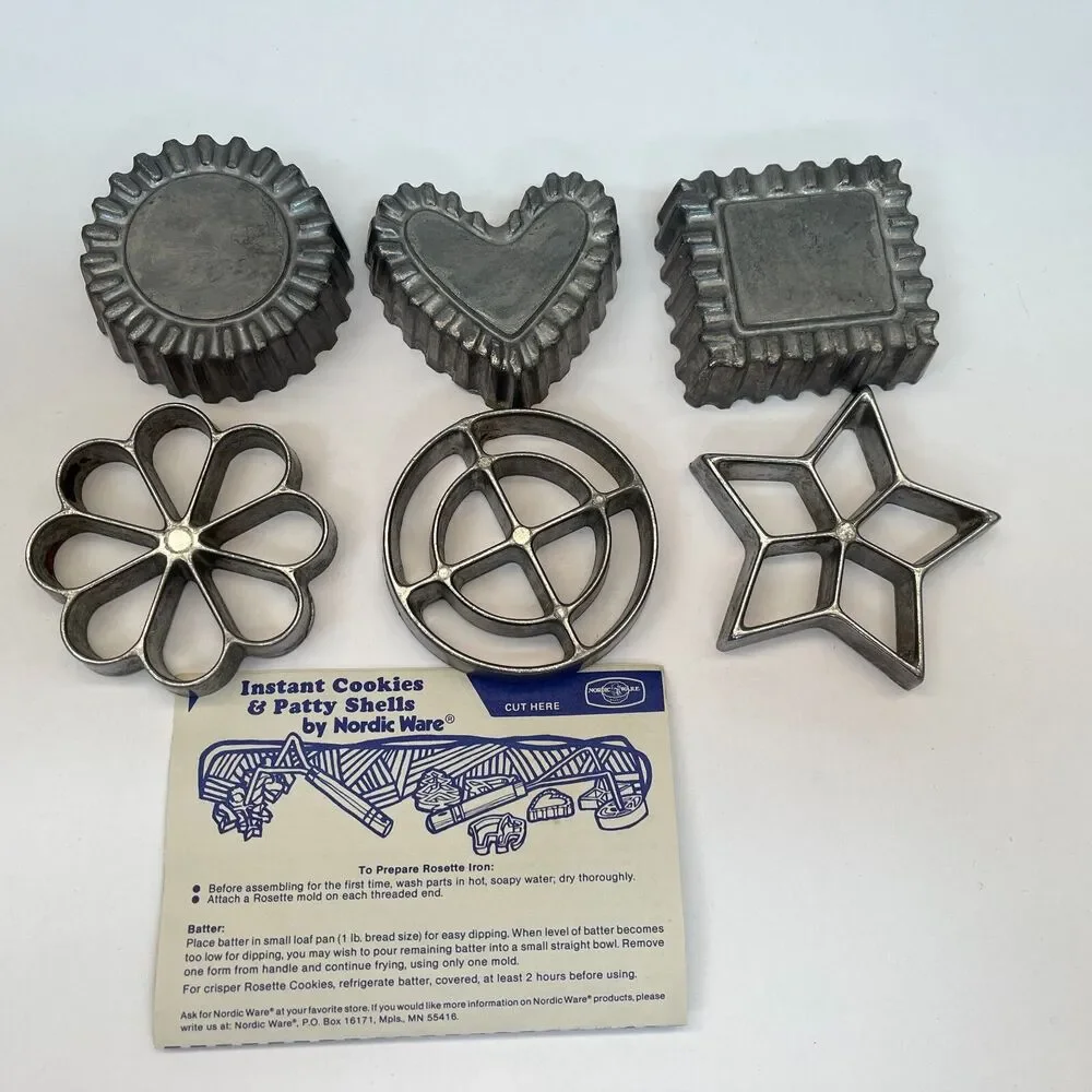 Nordic‎ Ware Cookie Maker Molds Lot of 6